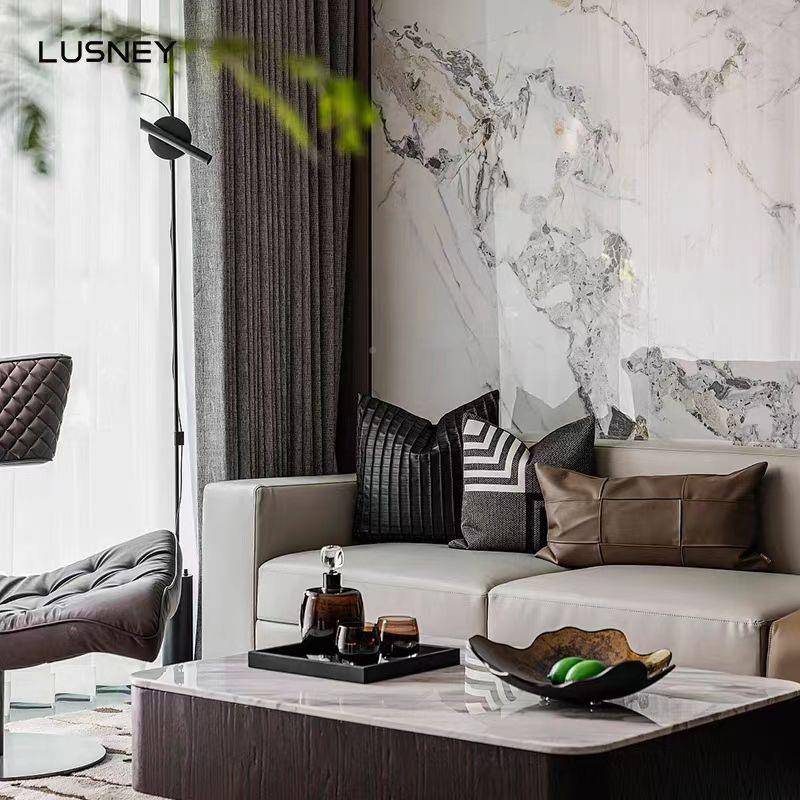 样板房抱轻奢简约现代装靠沙软NNZ发客厅垫方枕样板间酒枕店抱枕