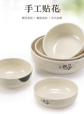0个装密1塑QqjySmep胺碗韩式仿瓷餐具餐厅饭店料饭汤碗面碗早餐商