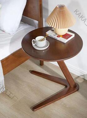 LCP2实边几客沙旁发茶角木几小风边桌可移用动家床边92878置物架