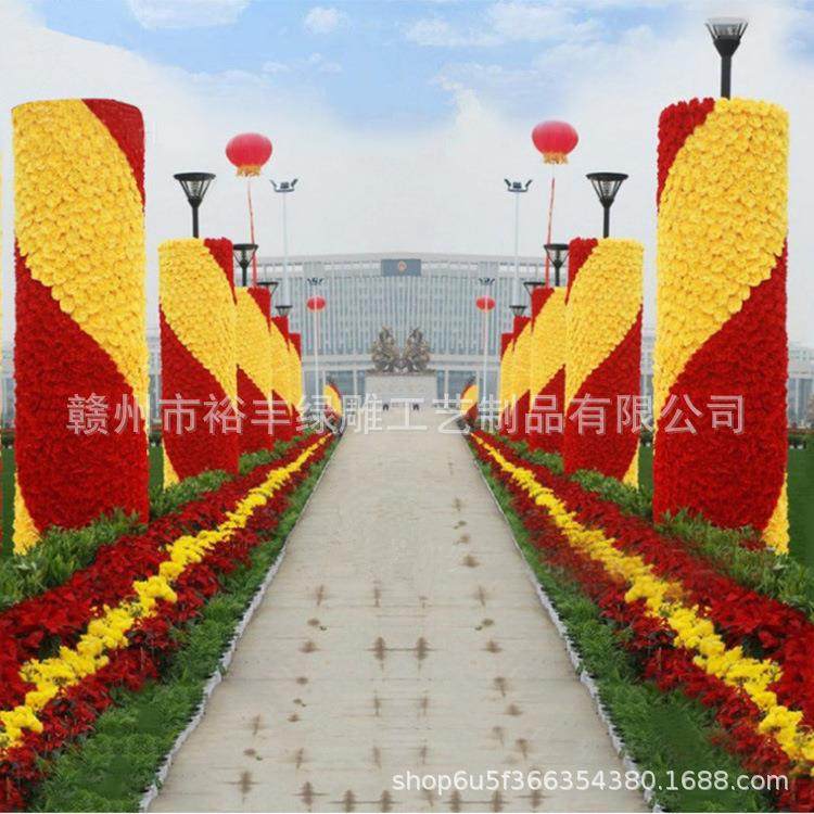 UFP市立政绿化花柱花盆大个室外体花架花坛圆景观柱花柱塑料圆柱