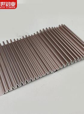 装饰波外浪板高波浪凹低凸古色长城铝型材CS板铜墙装饰深灰色凹凸