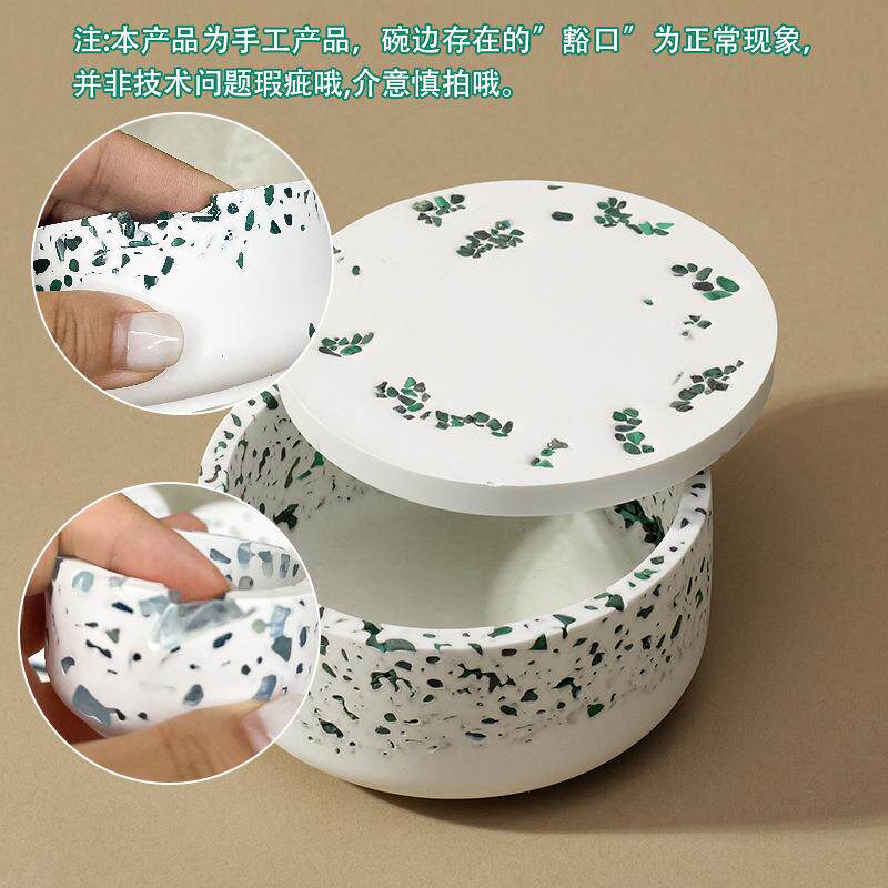 天然水收晶碎石石膏水晶石膏家消磁碗水盒晶原石消磁碗手饰纳居摆