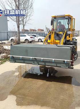 装载机改装路面扫地机封闭式工工地程块66825石沙清扫车大型泥吸