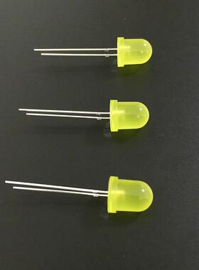 头8mm红绿蓝黄大白光F8直插式LED指示光灯圆直插形灯珠发二OCZ极