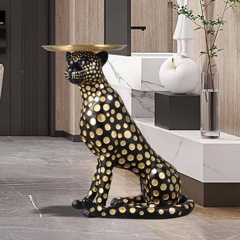 盘SLB大号电视柜客厅落地件玄关入户沙发旁拖收纳雕塑摆钱装饰金