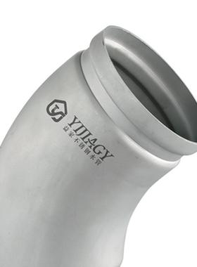 30/146L锈钢薄y67751壁卫生级高压焊接冲压不3无缝工业弯头管件