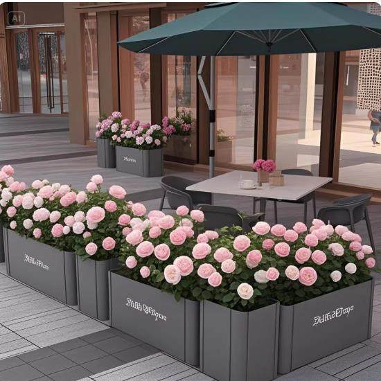 外户铁艺花箱组合011市政外摆商街街道花槽业种植市政不锈钢隔箱,鲜花速递/花卉仿真/绿植园艺,花架,淘宝优惠券,粉丝福利购,淘宝优惠卷