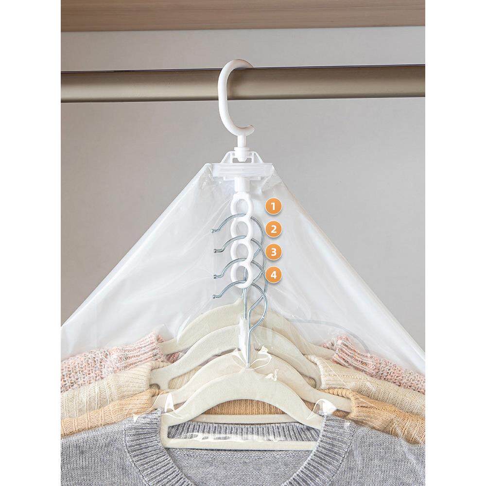 免抽按压排气 防霉防潮 悬挂真空压缩袋 羽绒服棉衣收纳袋