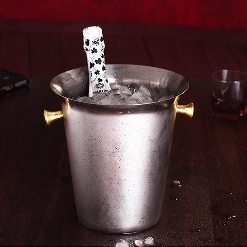 加厚不锈钢冰桶5L红酒冰粒桶创意轻奢装饰摆件香槟桶KTV酒吧酒具,餐饮具,冰桶,淘宝优惠券,粉丝福利购,淘宝优惠卷
