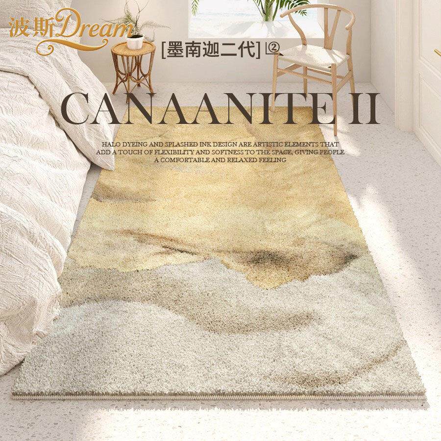 波斯Dream轻奢卧室床边地毯客厅高级床前床头脚垫加厚沙发茶几垫