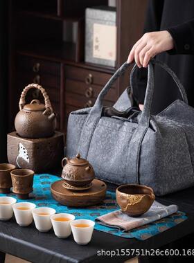 整套旅布行茶纳具收包号用户外便58308携茶具大容量麻纤维艺家包