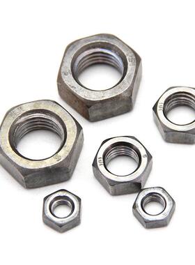 厂家MXA外六角螺母锈不钢螺母M4MM10M1M168镀锌螺丝发黑高强2度螺