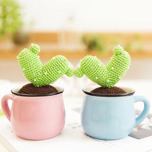 BJO编苏苏姐家杯摆景盆包栽系列材料钩针织件毛线团
