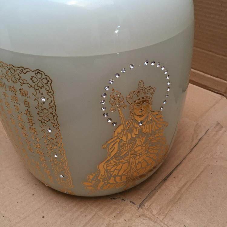 厂家直销天然骨石骨灰玉盒寿盒棺材骨497灰材坛