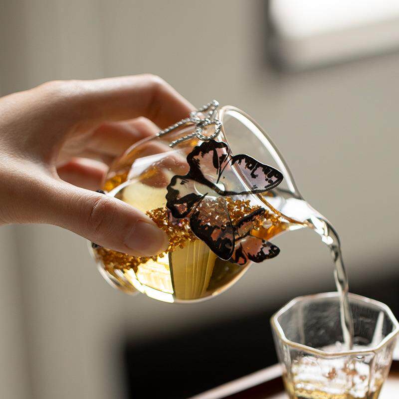 弥道言家无品牌/用高硼硅玻公璃道杯女士专用高颜值分茶器茶配手