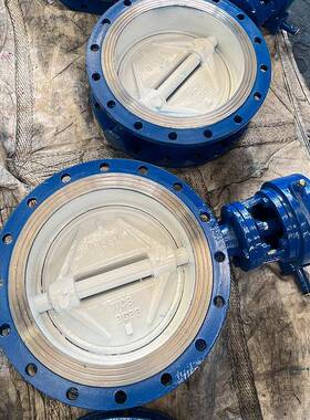 铸钢三偏心蝶阀GJFD343H-10C-高-16C化金属工硬密封蜗轮蝶阀蒸汽