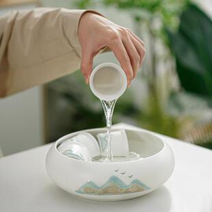 粗远功山夫茶碗具套装家40362用陶客厅轻奢高档陶瓷侧把壶盖泡茶