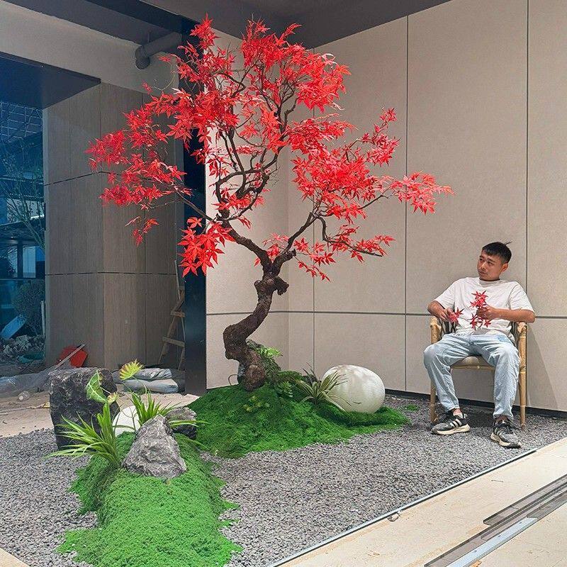 仿真红枫树造型树大型装饰枫叶造景橱窗落地禅意室内外假树鸡爪槭图片