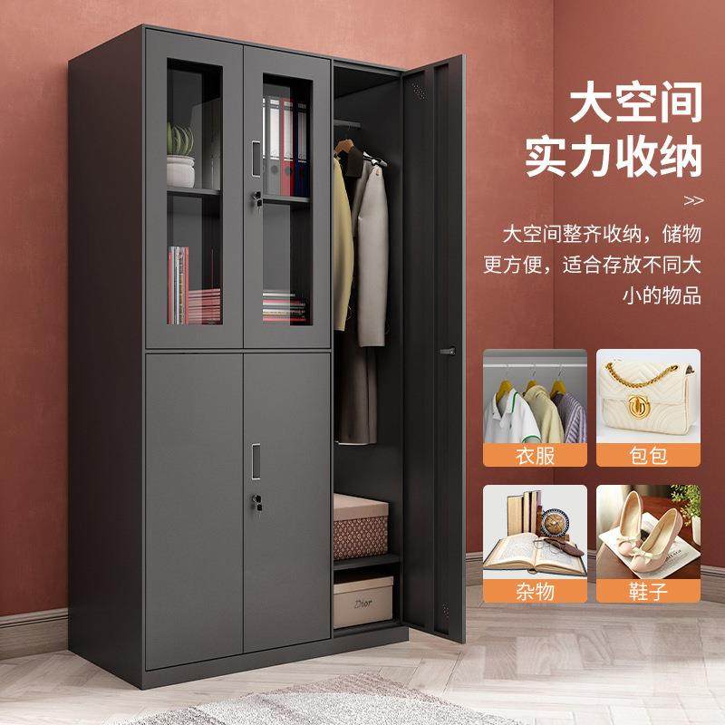 黑色钢制更衣柜员工宿舍换衣柜子浴室健身房加厚储物柜拆装更衣柜,商业/办公家具,办公储物柜,淘宝优惠券,粉丝福利购,淘宝优惠卷