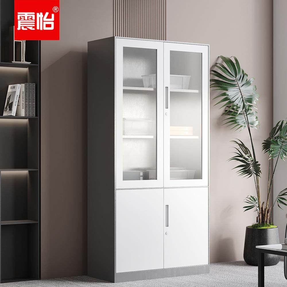 震怡钢制文件柜ZYGZWJG001灰白套公司单位学校金属储物柜子,商业/办公家具,办公储物柜,淘宝优惠券,粉丝福利购,淘宝优惠卷