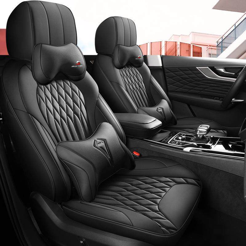 202款红HS5专29760用座旗套四通用座椅套季2全包耐磨打孔皮革汽车