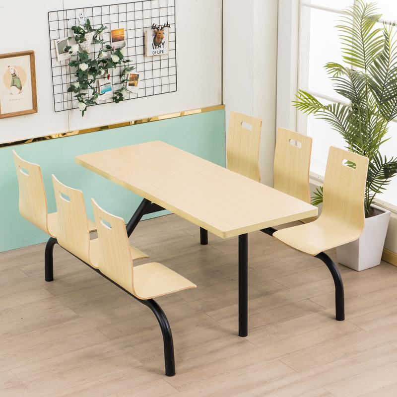 校堂餐桌椅公司工厂员工大堂饭CD-CZY02店快餐店学馆连体组面合不