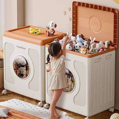 衣服收纳家用大容轮量箱翻盖卧室ly8885衣物被子整箱带可折叠理收