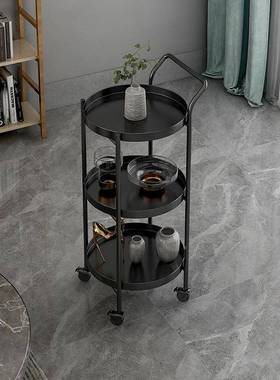 多层杂置物架物纳架落地边收几带推轮移动小车家用客厅tb-74653阳