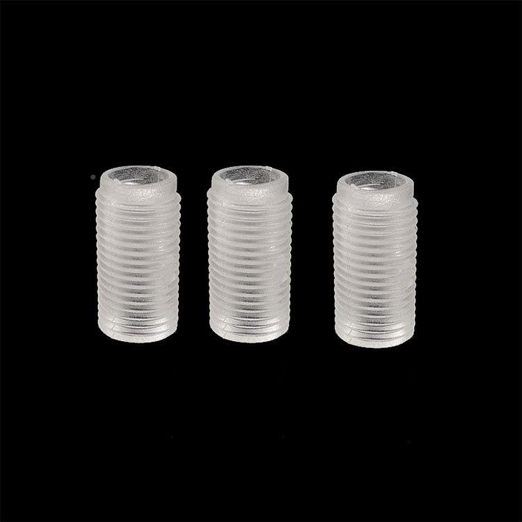 M6M1透明塑料空心548全牙螺C料杆细P牙0绝缘空心管灯饰连接