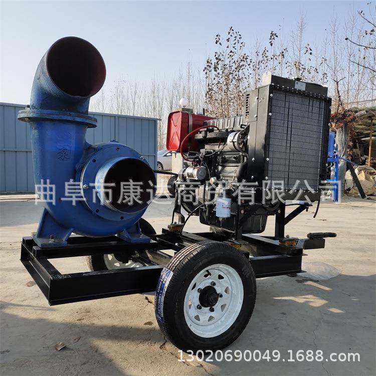 电机排带动抽水水水泵四缸柴油机带12寸14寸458水泵污排水泵