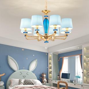 欧式 酒楼别墅客厅餐厅卧水晶灯护 陶瓷904眼吊灯锌金现合代室复式