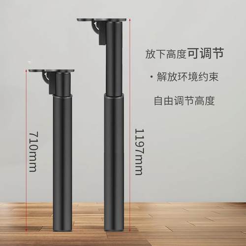 直销70高重折叠桌型伸支缩撑腿可调节吧001台脚橱柜餐脚桌支架书