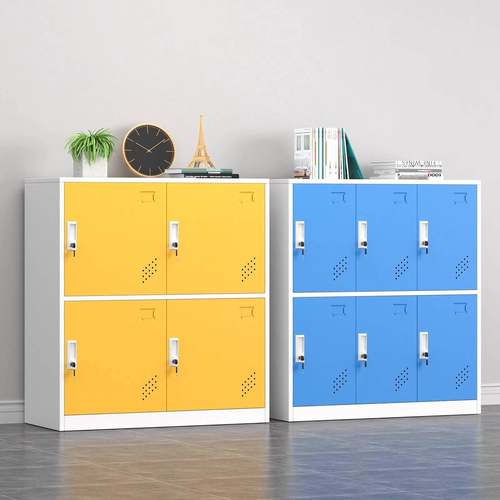 书柜教室学生AX-SBG储物柜彩带锁舍包收宿纳员色工文件柜更衣柜挂