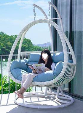 网红双人吊篮闲椅室内家用秋千椅阳台院鸟巢摇篮休EXQ摇吊椅组庭