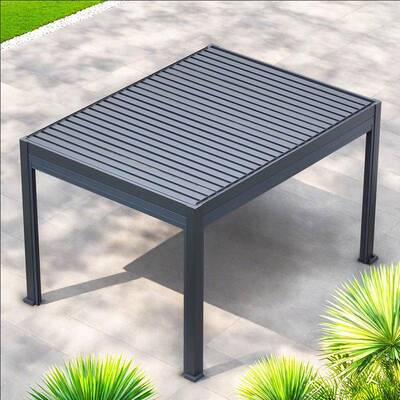 花铝合金园动智能翻转百叶凉亭式简约欧凉棚XES现代防雨遮阳棚5*4