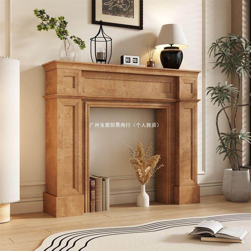 柜田园壁炉装饰柜美式复古婚壁炉式式简约壁炉架938置物民法欧宿