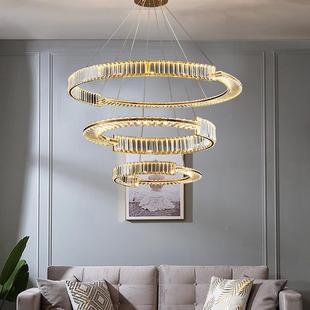 主卧轻水晶吊灯客厅灯现奢具代简约2023年别墅餐厅吊灯现代722室