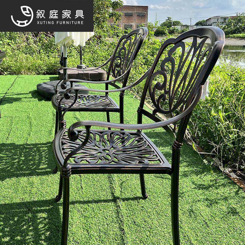 户台外铸铝桌椅庭22-8-18-院台露天休闲别墅室外花园铁露天台阳茶