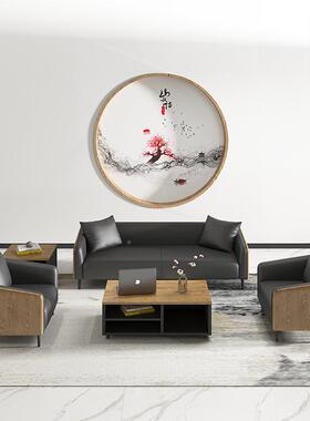 哇噢公沙办发简约现代商YY-BGSF0务茶闲几组合套装谈现代会客洽休