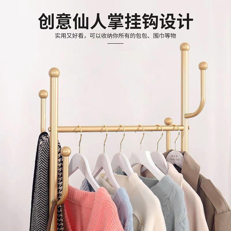 仙人掌衣架YGG带轮可移衣衣帽架衣卧室落地立式动挂架家用客厅架