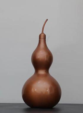 开口2778紫葫厅摆件铜葫家居铜电视柜芦办客公室桌面装饰品铜工艺