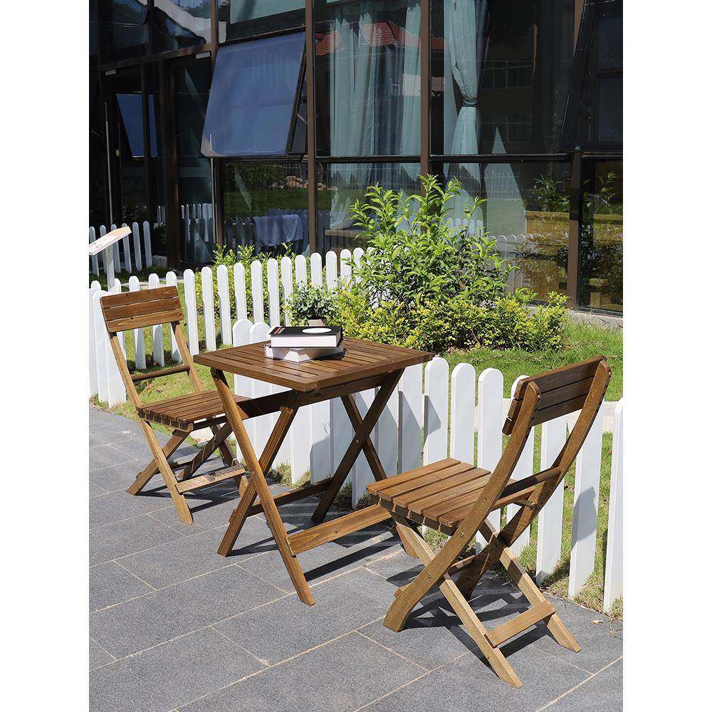 s折子叠桌椅小户型家用阳台饭餐桌F7675S7M简约实木c吃组合简易便