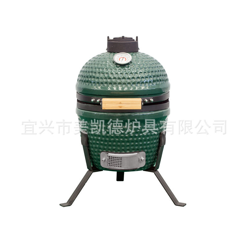 13” kamado grill 13寸陶瓷户外烧烤炉 BBQ 小烤炉图片