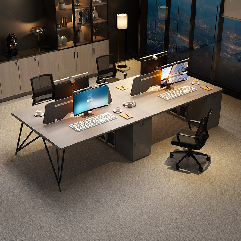 职员办公桌组合简约现代双人四人位屏风员工电脑工位办公室桌子,商业/办公家具,组合/屏风工作位,淘宝优惠券,粉丝福利购,淘宝优惠卷