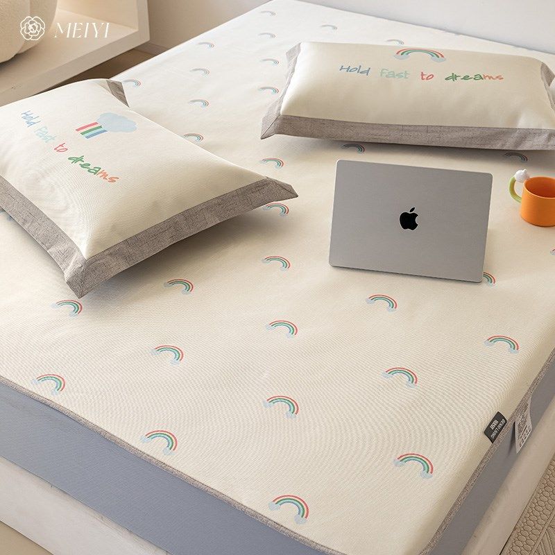 可爱儿童款夏季冰丝席凉席可机洗床笠裸睡空调席子卡通风床上用品