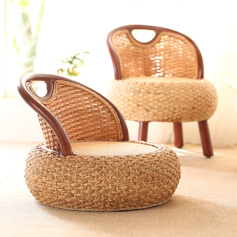 藤编藤椅靠背椅单人小椅子阳台家用客厅坐凳,住宅家具,矮凳,淘宝优惠券,粉丝福利购,淘宝优惠卷
