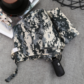 全自动双人雨伞超大防风创意伞迷彩伞军旅风男士 便携商务三折叠伞