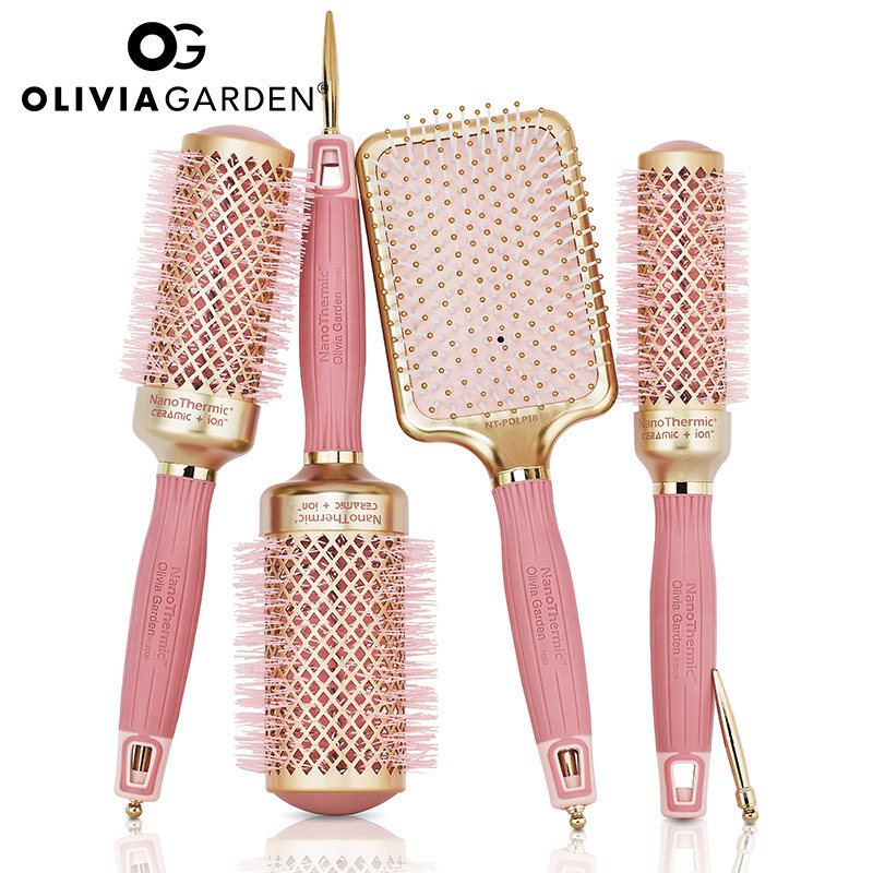 奥利维亚卷发梳女家用负离子防静电刘海内扣发根蓬松专业造型梳子