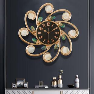 03新款欧式轻奢创意挂钟高2档客厅23006E鲍2玄关钟网红大气时尚挂