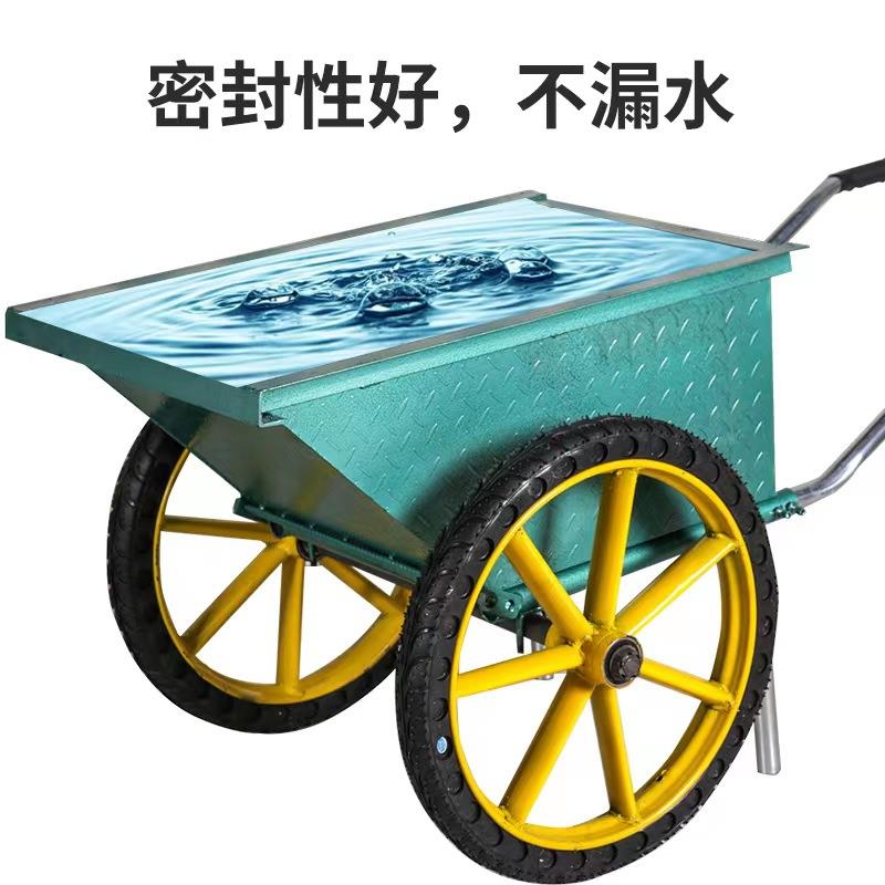 自卸斗搬车翻劳动两轮手推运车工地推车建筑家用垃圾拉425货灰小